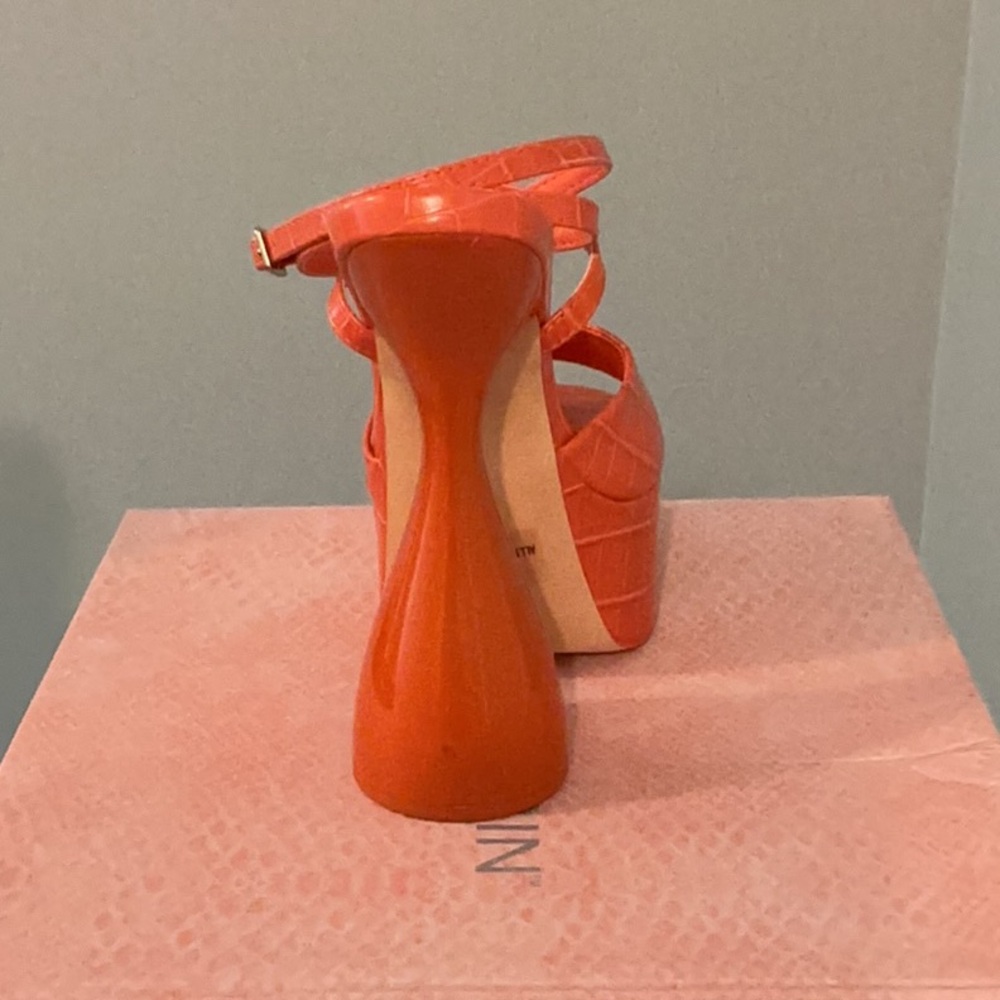 Orange Platform Sandals - Picture 4 of 5